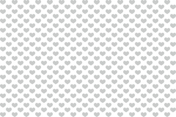 Gray Heart Pattern – Transparent Background Seamless Vector