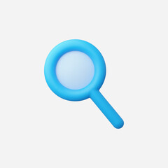 3d Realistic Search icon vector Illustration