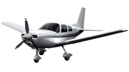 small plane isolated on white background PNG ,ai generated