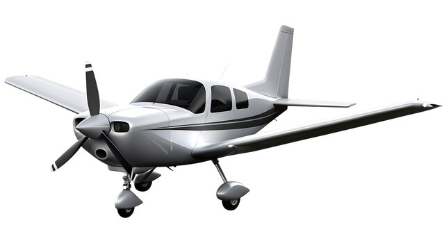 small plane isolated on white background PNG ,ai generated