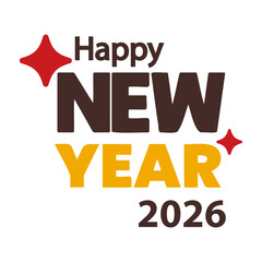 Happy New Year Lettering