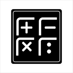 Calculator icon vector. Savings sign, finance isolated on white, economy concept, Trendy flat style for graphic design, Website, UI. EPS10
