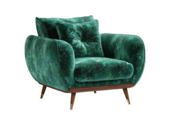Teal Velvet Armchair (1)