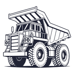 dump truck vector illustration