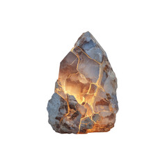 Illuminated Geode Rock Lamp Glowing Crystal Formation