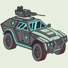 Cyberpunk car