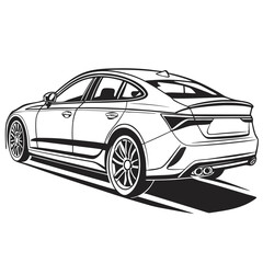 Hybrid smooth lines car