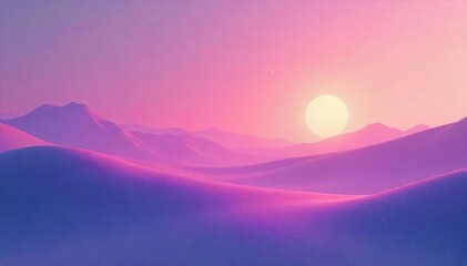 Serene Landscape Minimalist Single-Color Background for Meditation and Relaxation