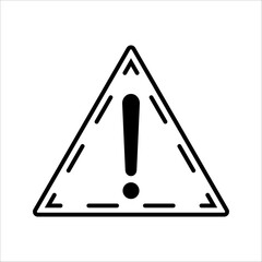 Exclamation mark danger sign. Attention sign icon set. Attention sign danger warning