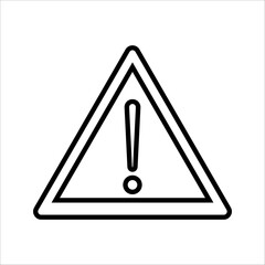 Exclamation mark danger sign. Attention sign icon set. Attention sign danger warning
