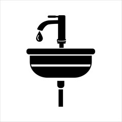 Sink Icon Glyph Icon Design For Personal And Commercial Use