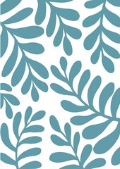 Minimalist floral line art featuring white outlined flowers over a soft green watercolor texture background. The design conveys a calm and elegant artistic feel.