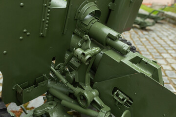 Details of the Military Cannon. Artillery from World War II