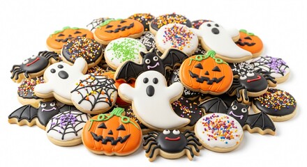 cookies Halloween on white background