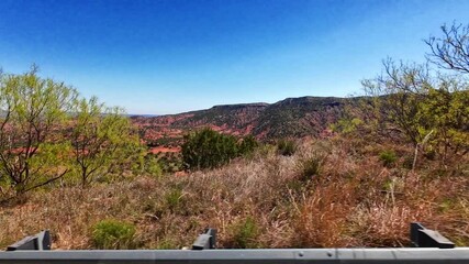 Texas Panhandle is characterized by dramatic canyon landforms, primarily due to the erosive power of rivers and wind over millions of years.