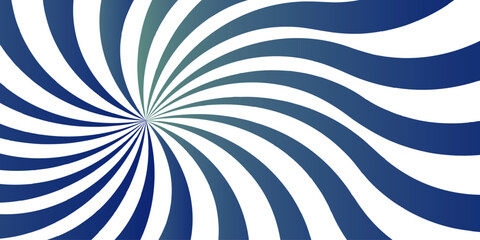 Abstract vivid spiral pattern featuring alternating blue and white wavy radial lines.Central focal point and spirals outward with fluid, dynamic motion. Flat, vibrant, and suitable for pop-art..