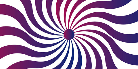 Abstract vivid spiral pattern featuring alternating maroon and white wavy radial lines.Central focal point and spirals outward with fluid, dynamic motion. Flat, vibrant, and suitable for pop-art..