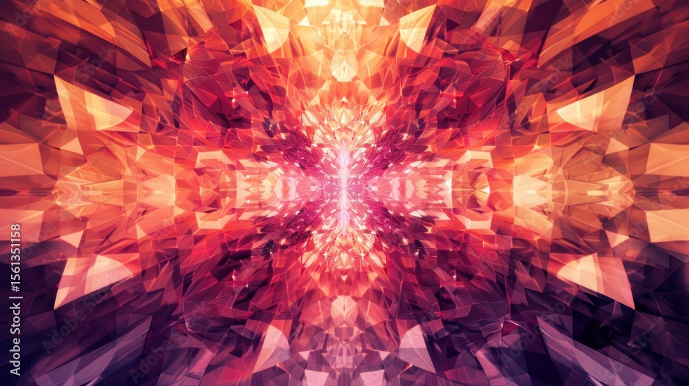 Poster modern abstract patterned background with dynamic symmetry