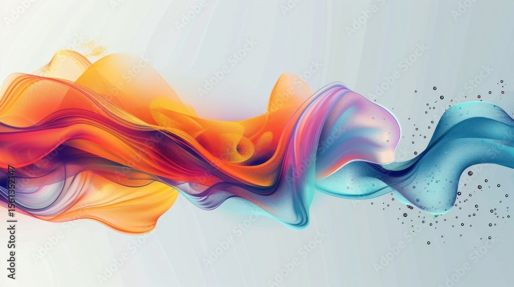 Poster Modern vector design with abstract forms and dynamic composition