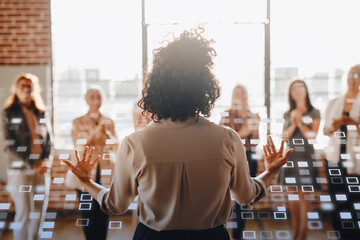 Businesspeople in a business conference