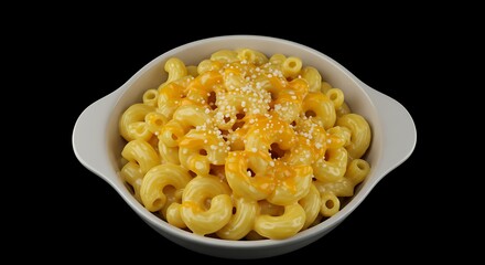 Macaroni and Cheese in White Bowl