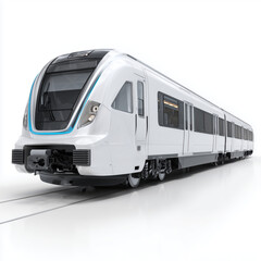 Naklejka premium Sleek Modern Train Design for the Future , white background cut out PNG