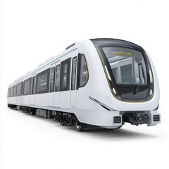 Naklejka premium Modern Electric Train Design for Urban Transportation , white background cut out PNG