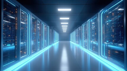 Modern Data Center Interior Design