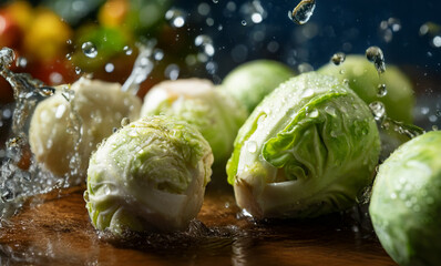 Brussels sprouts on a plate