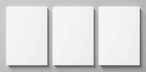 Set of elegant white vector notepaper designs, crisp & organized, blank, organized, white