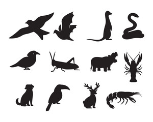 Obraz premium Animal Silhouette SVG