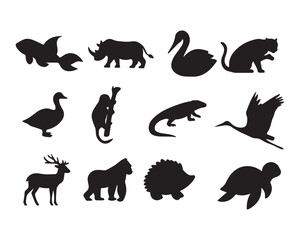 Fototapeta premium Animal Silhouette SVG