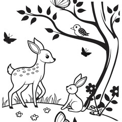 Abstract geometric pattern with vibrant color accents