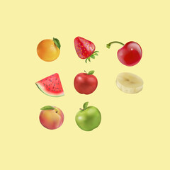 Fresh Fruit Bundle with Watermelon, Strawberry, Banana, and Cherry Tomatoes