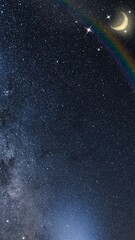 Galaxy milky way iPhone wallpaper, starry sky background