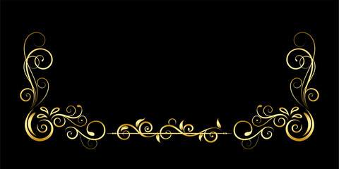 Intertwined Flourish and Border Square Frame