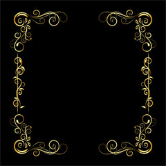 Intertwined Flourish and Border Square Frame