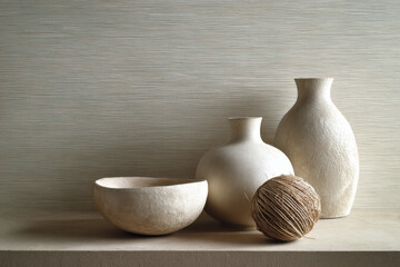 serene interior space featuring wall coverings in soft calming shades evoking sense of lightness and freedom