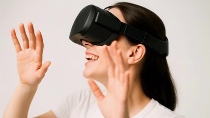 Joyful person discovering new adventures with genuine happiness