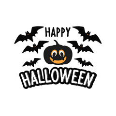 Fototapeta premium Happy Halloween party and banner Vector Art, Icons, and Graphics for 
