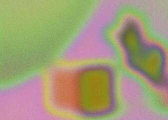 Vibrant digital abstract art with colorful blurred gradients and grainy texture