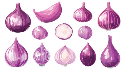 Cheerful Cartoon Onion Vector Illustration for Web Design