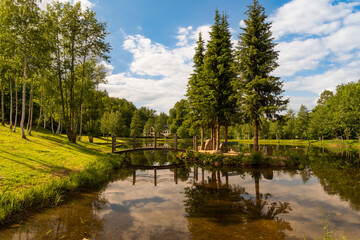 Idyllischer Teich