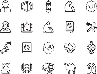 Fitness and Wellness Line Icons Set – Gym, Body, Muscle, Workout, Health, Dumbbell, Exercise, Fit, Outline, Icon, Training, Power, Shape, Wellness, Strength

