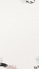 Off-white dotted pattern iPhone wallpaper, abstract graffiti border