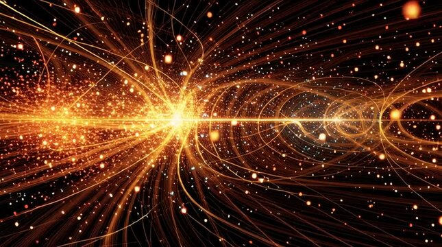 Abstract Visualization of Quantum Energy and Particle Movement