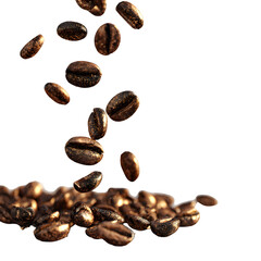 Fototapeta premium coffee beans on white background