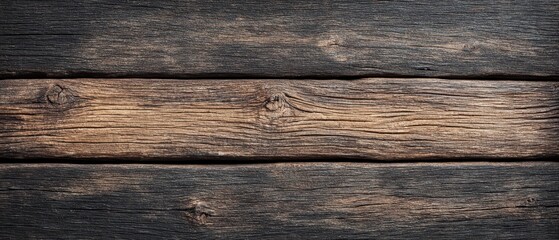 Fototapeta premium Dark Brown and Black Weathered Wood Texture Background
