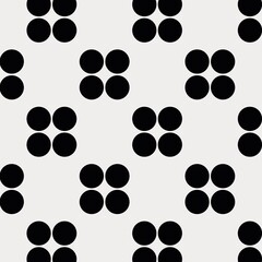 Circle shape pattern background, black geometric