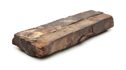 Weathered Brick in Isolation: A close-up captures a single weathered brick, showcasing its textured surface, the signs of aging, and the rugged charm of time's passage.